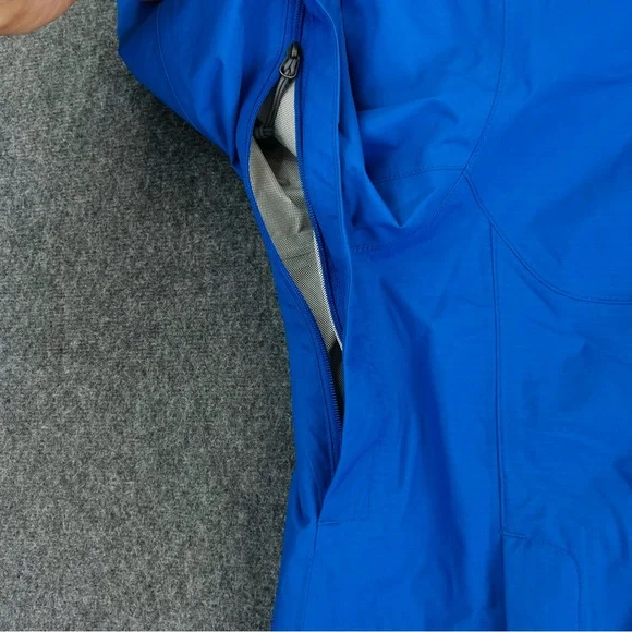 REI Co-op Peak 2.5L Rain Jacket Mens S Blue Hooded Lightweight Waterproof Shell - Picture 7 of 15